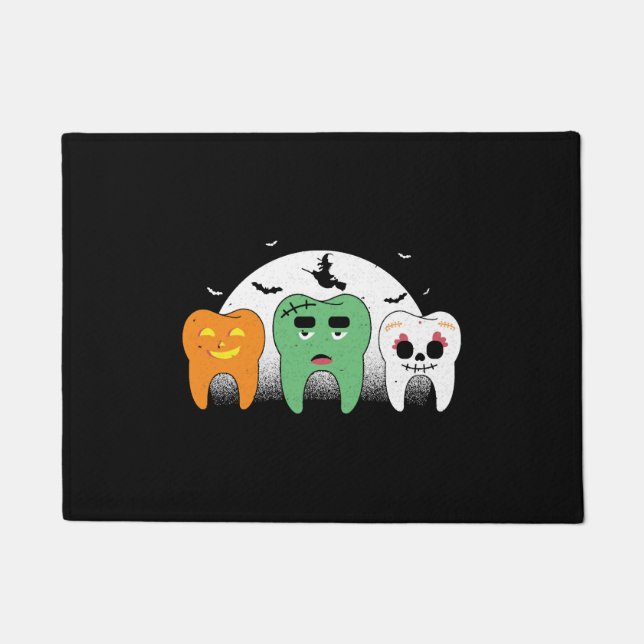 Teeth Halloween - Halloween Doormat (Front)