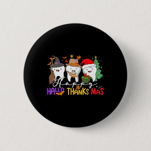 Teeth Halloween Thanksgiving Christmas Kids Men De 6 Cm Round Badge