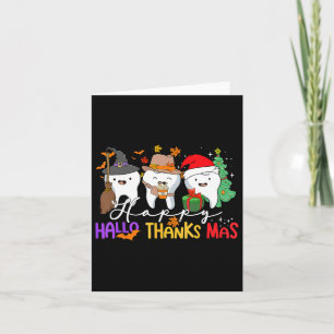 Teeth Halloween Thanksgiving Christmas Kids Men De Card