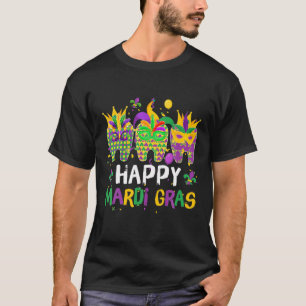 Teeth Jester Mask Dental Hygiene Happy Mardi Gras T-Shirt