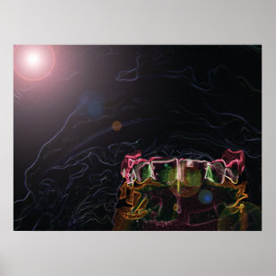 Teeth Model Design Dentist Orthodontist Poster
