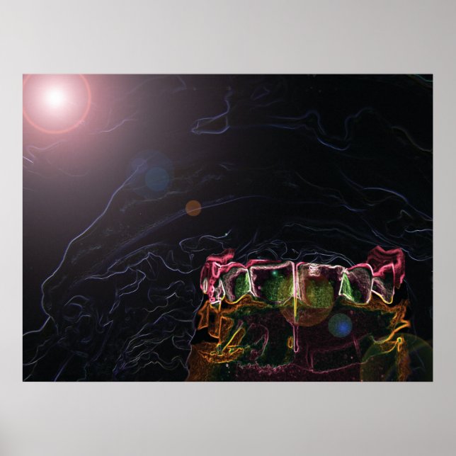 Teeth Model Design Dentist Orthodontist Poster (Front)