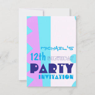 Teeth of the Monster 12th Birthday Party Invitatio Invitation