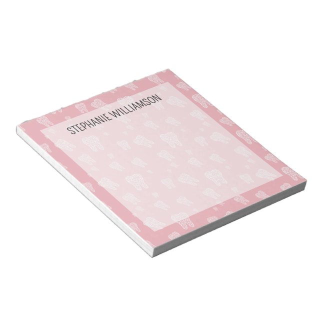 Teeth Pattern Dental Student and Professional  Notepad (Angled)