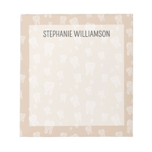 Teeth Pattern Dental Student and Professional  Notepad