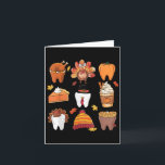 Teeth Pumpkin Turkey Coffee Fall Dental Squad Than Card<br><div class="desc">Teeth Pumpkin Turkey Coffee Fall Dental Squad Thanksgiving</div>