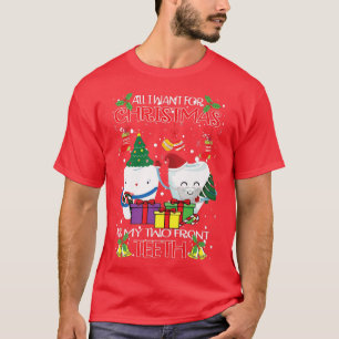 Teeth Santa Hat Ugly Christmas Sweater For Dental