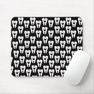 Teeth Smiles, Dentist Black Mouse Pad! Mouse Pad