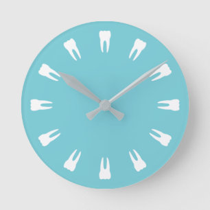Teeth Time Round Clock