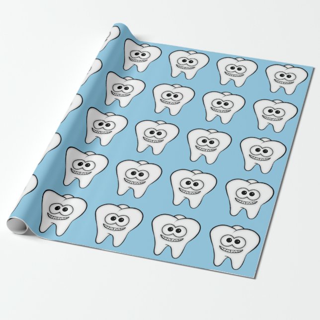 Teeth Wrapping Paper (Unrolled)