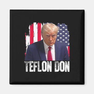Teflon Don Donald Trump Mugshot Magnet