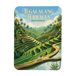 Tegalalang Rice Terraces Indonesia Magnet