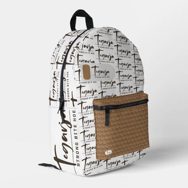 TEGARJA PRINTED BACKPACK (Back Corner Left)