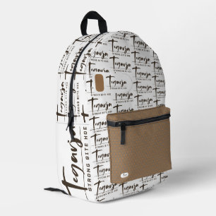 TEGARJA PRINTED BACKPACK