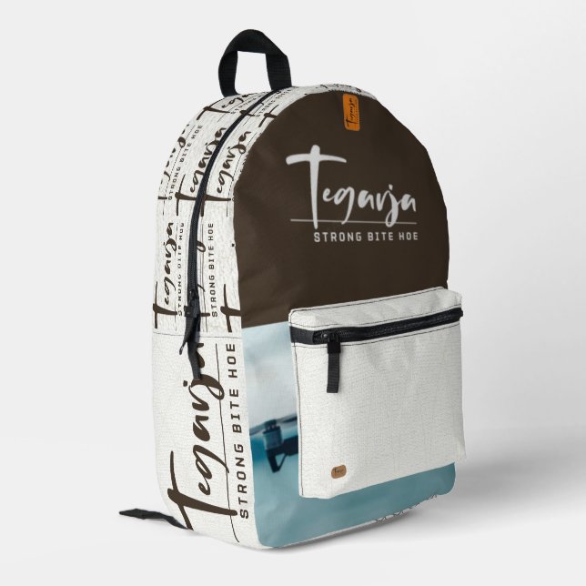 TEGARJA PRINTED BACKPACK (Back Corner Left)