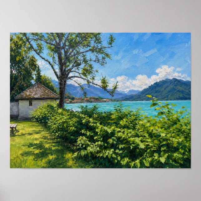 Tegernsee At The Alps Poster (Front)