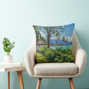 Tegernsee At The Bavarian Alps Throw Pillow