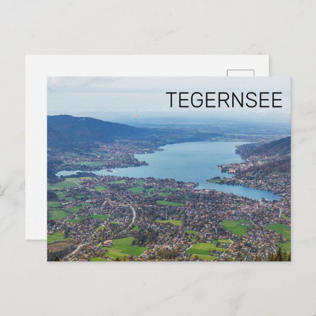 Tegernsee Bavaria Lake Germany Panorama Souvenir Holiday Postcard (Front/Back)