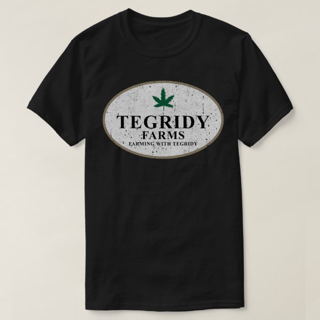 Tegridy Farms - Farming With Tegridy T-Shirt (Design Front)