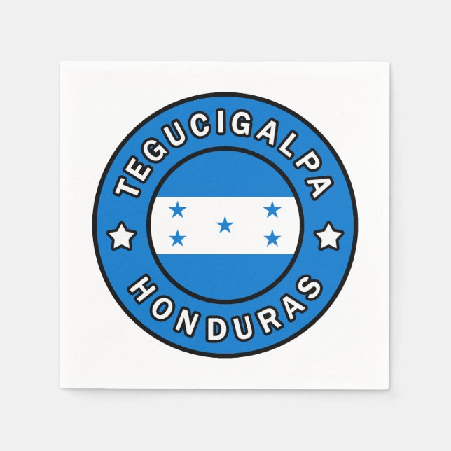 Tegucigalpa Honduras Napkin (Front)