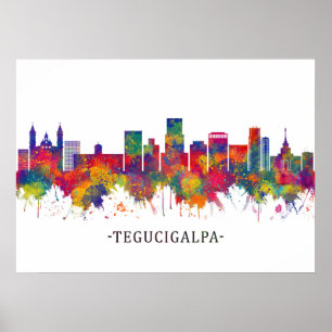 Tegucigalpa Honduras Skyline Poster