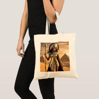 Tegyptian warrior goddess of the sands tote bag