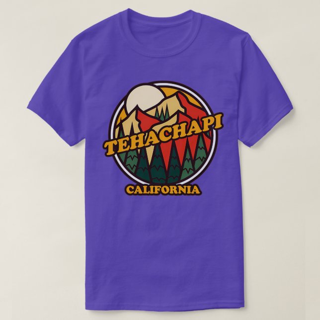 Tehachapi California Mountain Hiking TShirt 4 (Design Front)