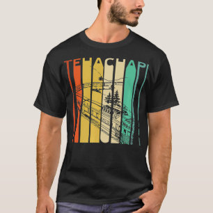 Tehachapi Loop California Mountains Retro Train T-Shirt