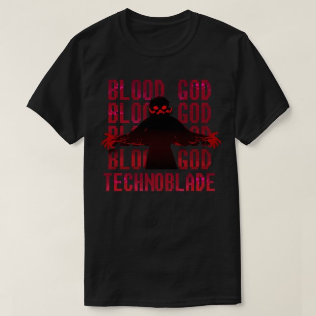 Tehno Blood For The Blood God T-Shirt (Design Front)