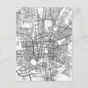 Tehran Iran Map Postcard