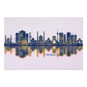 Tehran Skyline Poster