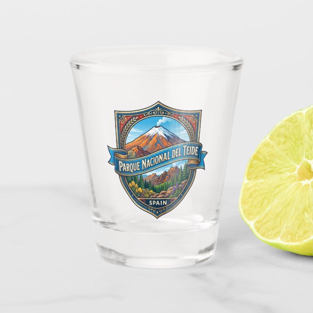 Teide National Park Spain Shot Glass (Front)
