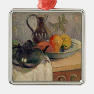 Teiera, Brocca e Frutta, 1899 Metal Ornament
