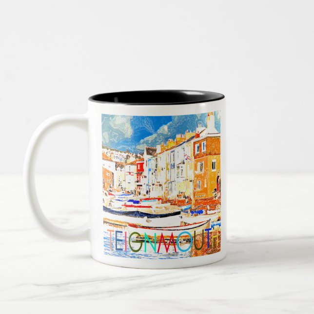 Teignmouth Two-Tone Coffee Mug (Left)