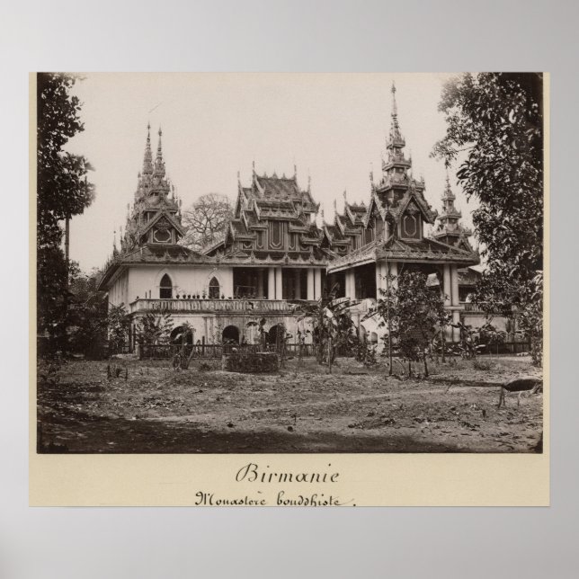Teik Kyaung monastery, isle of Ka Toe Poster (Front)