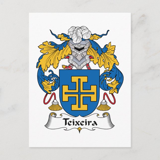 Teixeira Family Crest Postcard (Front)