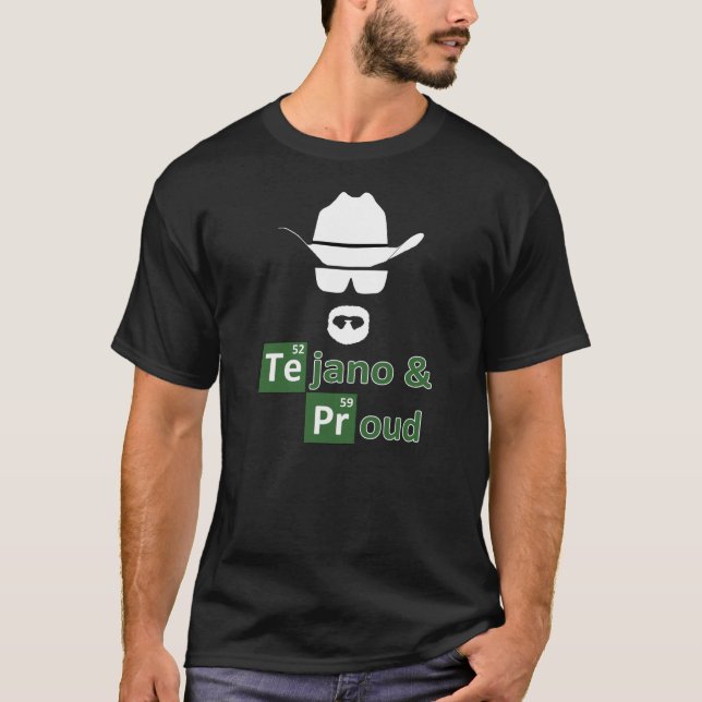 Tejano and Proud Men's Dark T-Shirt (Front)
