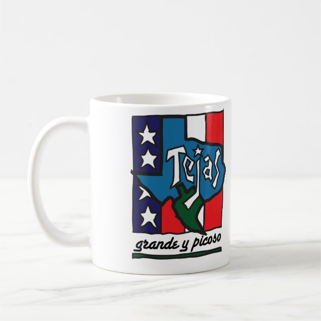 "Tejas" Graphic Coffee Mug (Left)