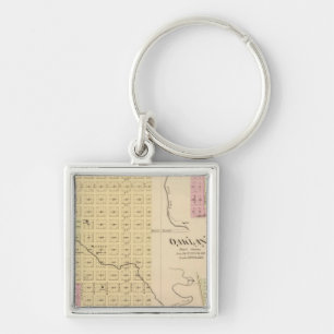 Tekamah, Oakland, and Lyons, Nebraska Key Ring