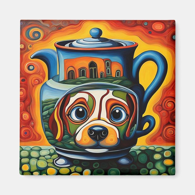 Tekanne Dyr 6 Magnet (Front)