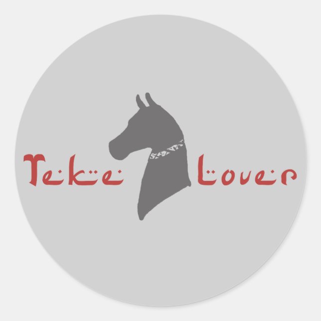 Teke Lover Classic Round Sticker (Front)