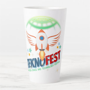 TEKNOFEST Rocket Design - Aviation and Technology Latte Mug