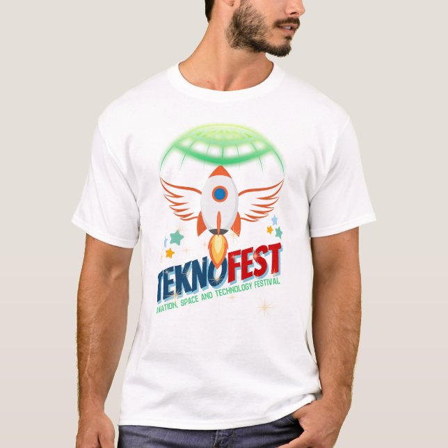 TEKNOFEST Rocket Design - Aviation and Technology  T-Shirt (Front)