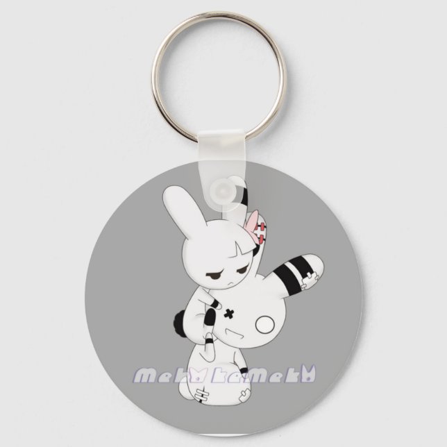 Teko and Tabeko Keychain (Front)