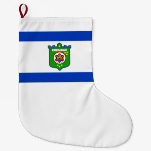 Tel Aviv (Israel) City Flag Large Christmas Stocking