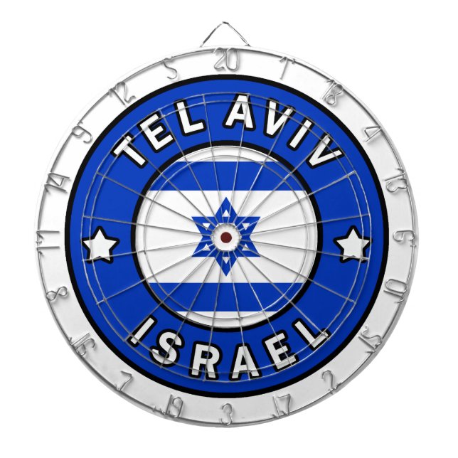 Tel Aviv Israel Dartboard (Front)