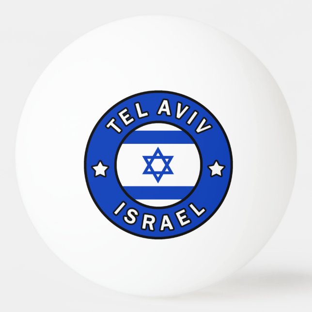 Tel Aviv Israel Ping Pong Ball (Front)