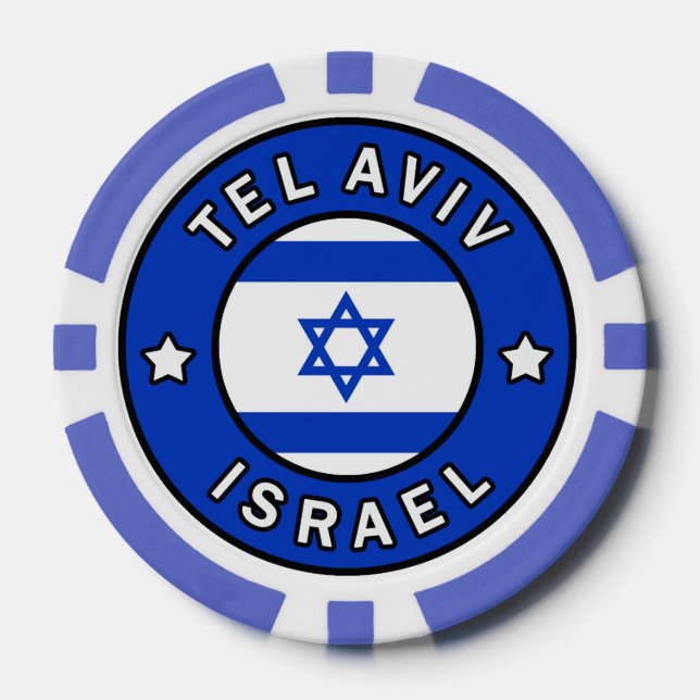 Tel Aviv Israel Poker Chips (Front)