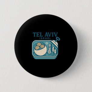 Tel Aviv Israel Souvenir Israeli Food And Travel D 6 Cm Round Badge