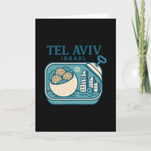Tel Aviv Israel Souvenir Israeli Food And Travel D Card
